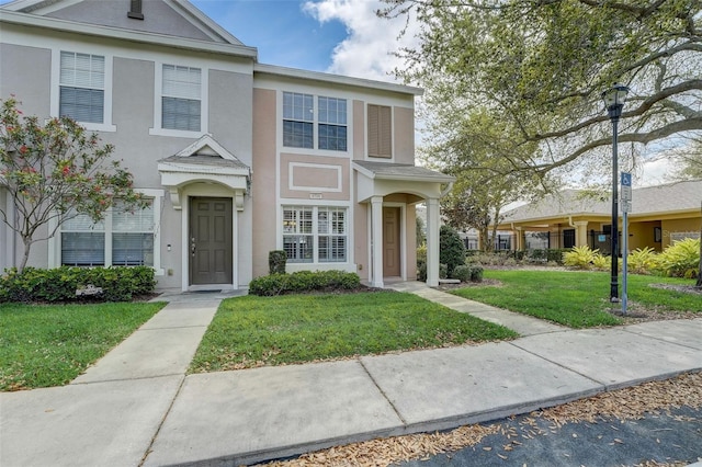 view of front of house with a front yard