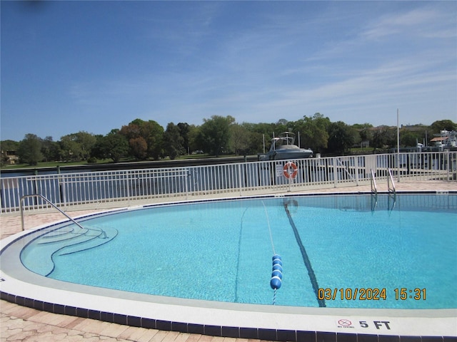 view of pool