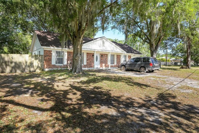 view of ranch-style home