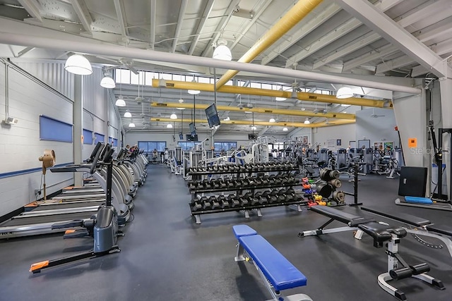 view of exercise room