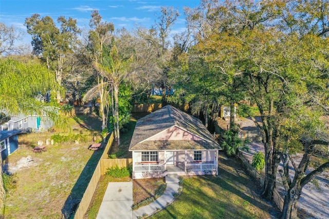 view of birds eye view of property