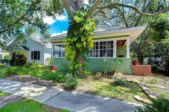 view of front of home