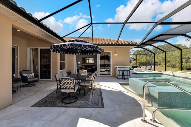 view of sunroom / solarium