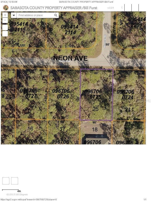 Neon Ave, North Port FL, 34291 land for sale