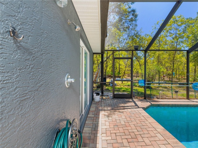 view of pool with a patio area