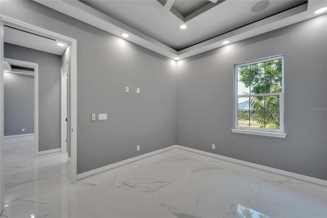 view of tiled spare room