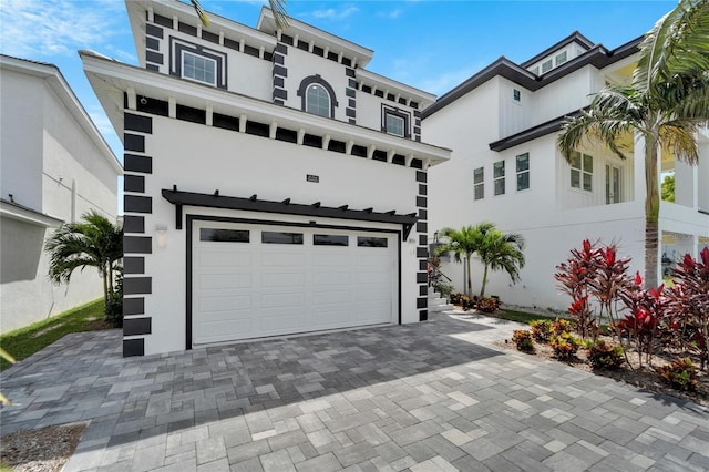 view of front of house featuring a garage