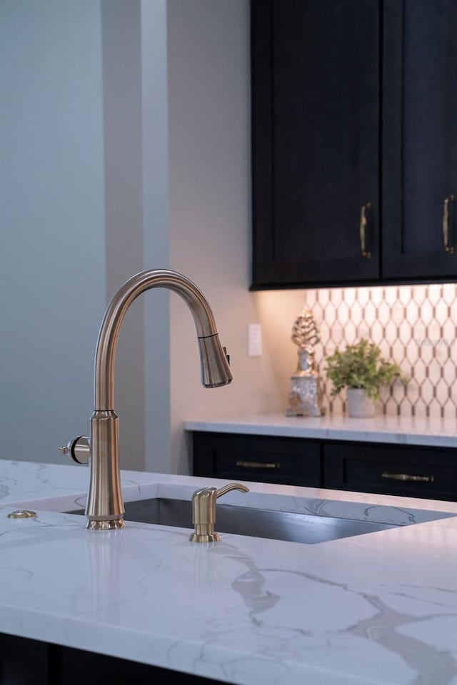 details with sink and light stone counters