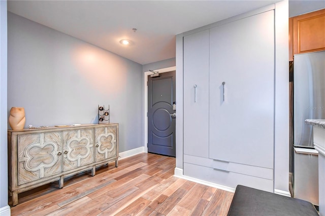 misc room featuring light hardwood / wood-style flooring