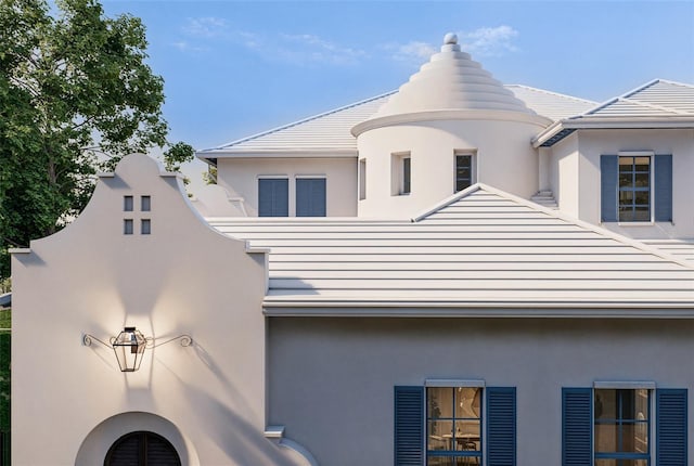 view of home's exterior featuring stucco siding