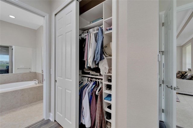 view of closet