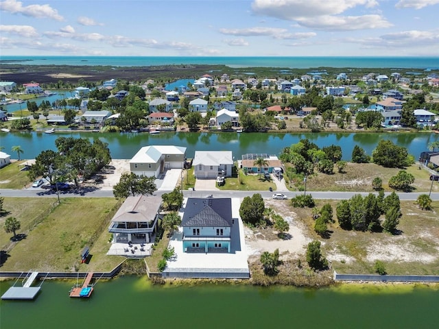 3230 Azalea Dr Lot 13, Hernando Beach, FL 34607 - aerial view with a water view and a residential view