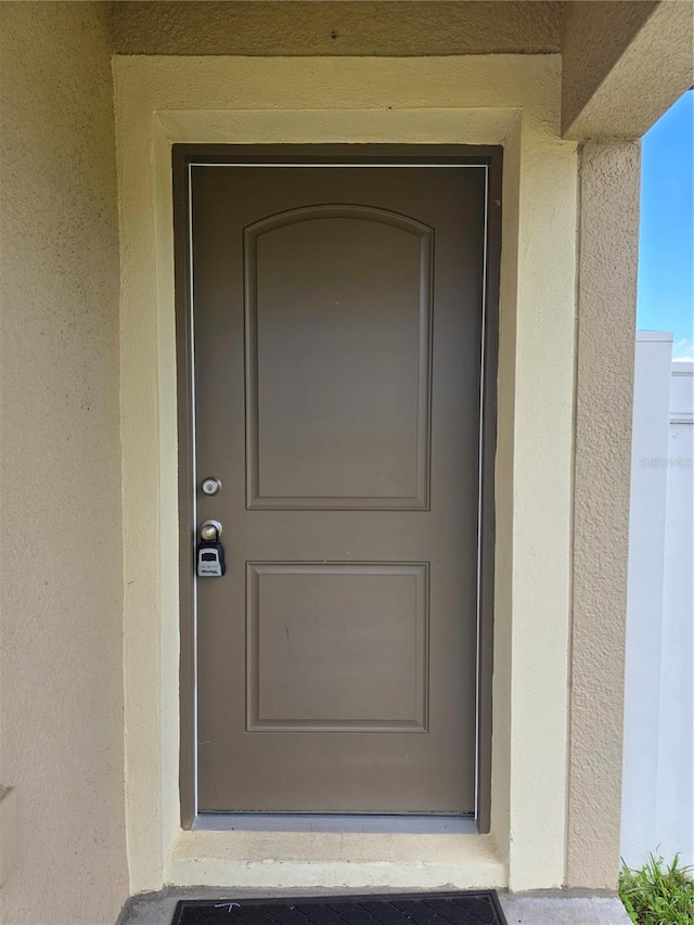 view of entrance to property