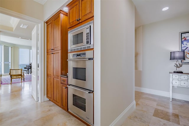 kitchen with stainless steel appliances