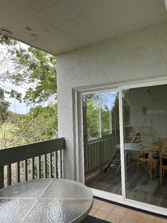 view of balcony