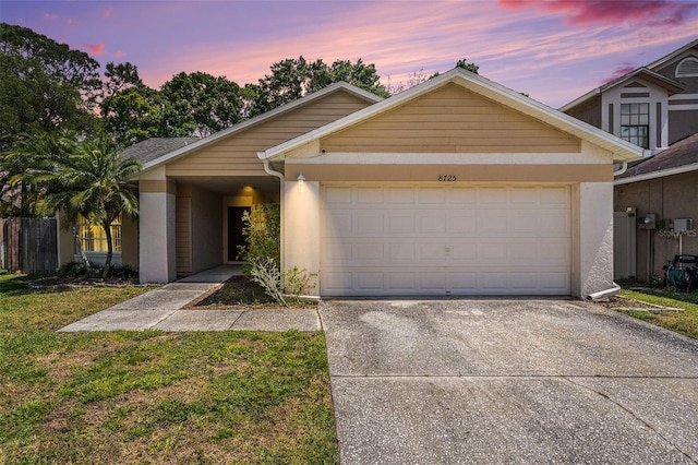 view of front of house featuring a garage