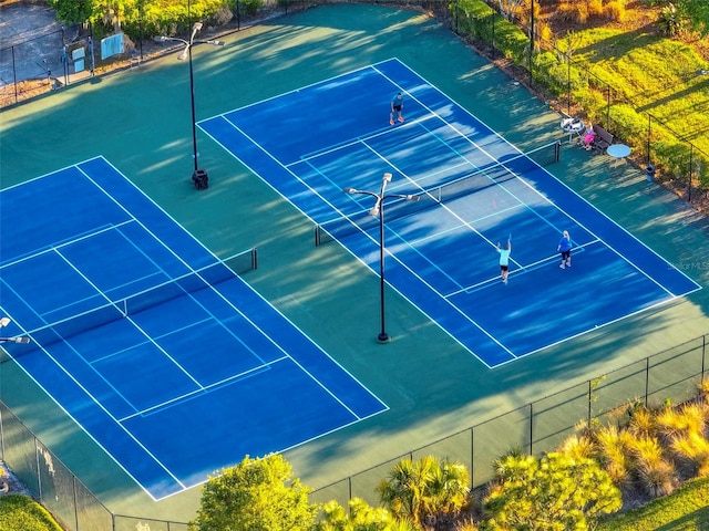 view of tennis court