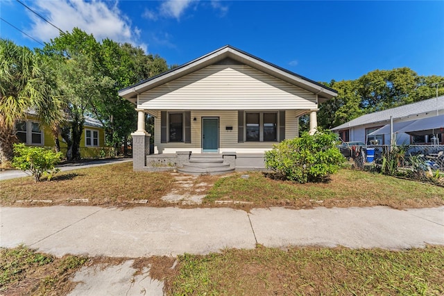 bungalow-style house with a porch