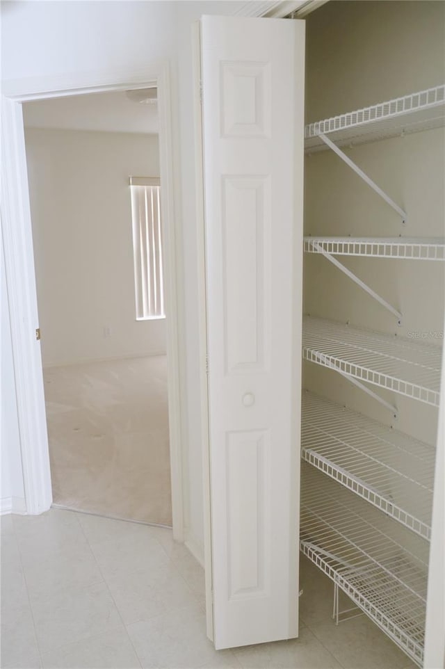 view of closet