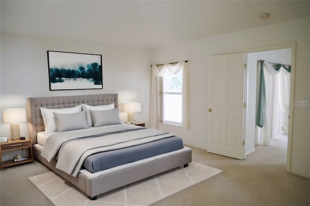 bedroom with carpet floors