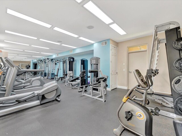 view of workout area