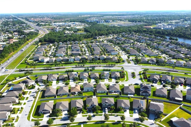 bird's eye view featuring a residential view