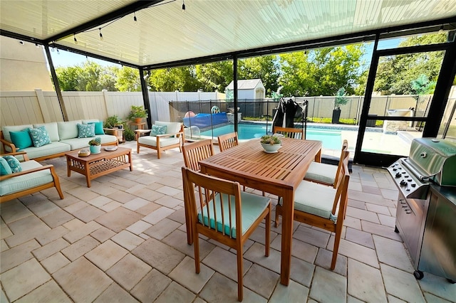 sunroom / solarium with plenty of natural light