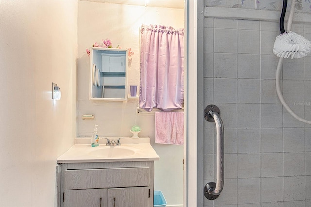 bathroom featuring vanity