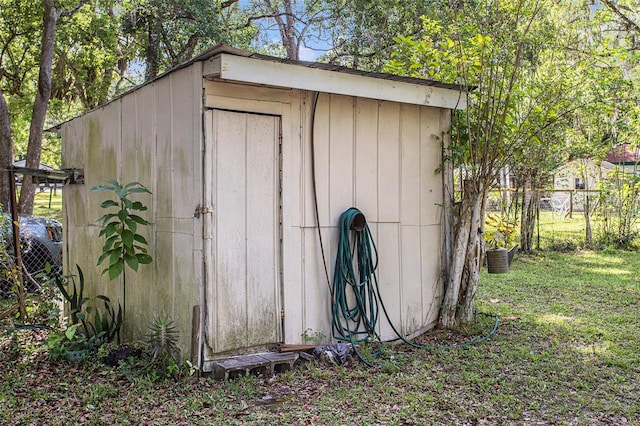 view of shed / structure