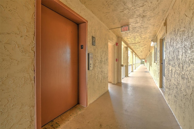 corridor with elevator