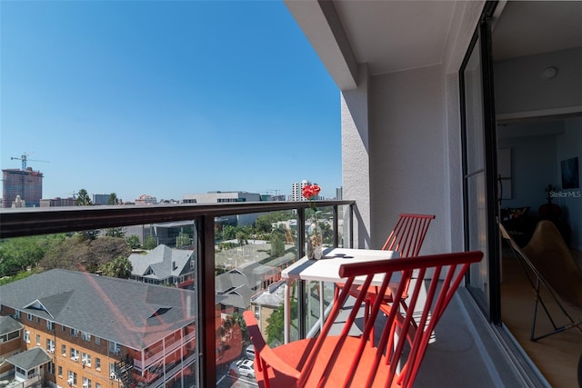 view of balcony