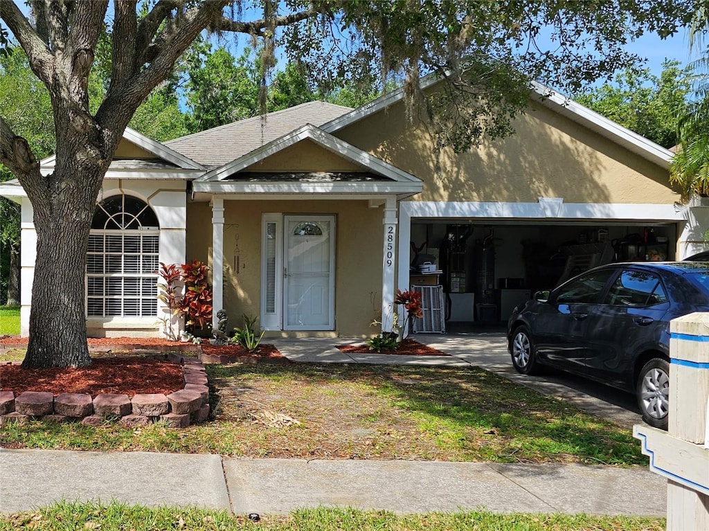 view of front of house featuring a garage