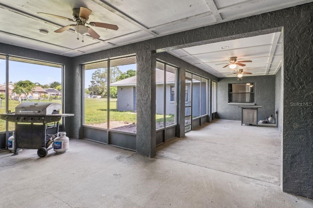 view of sunroom