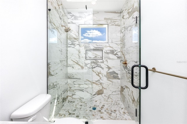 1308 E Columbus Dr Unit 2, Tampa, FL 33605 - bathroom featuring a marble finish shower and toilet
