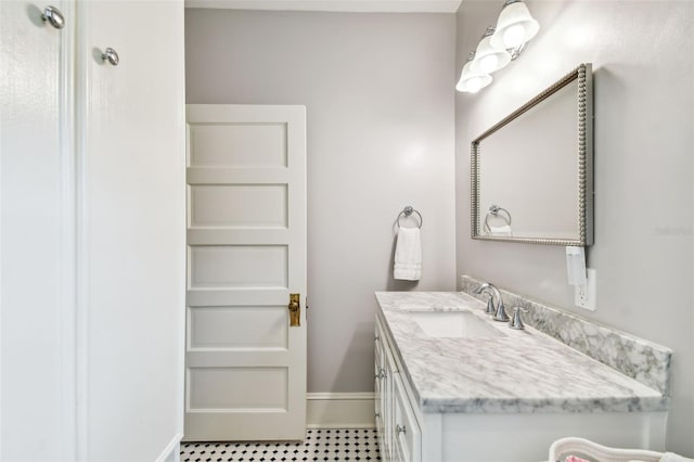 bathroom featuring vanity