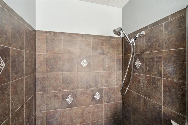 room details with a tile shower