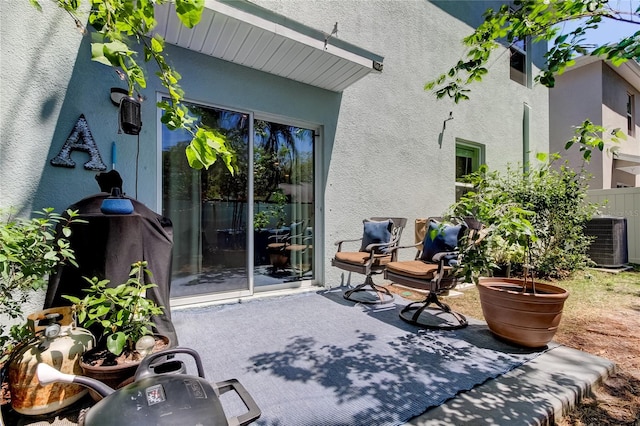 view of patio / terrace with cooling unit