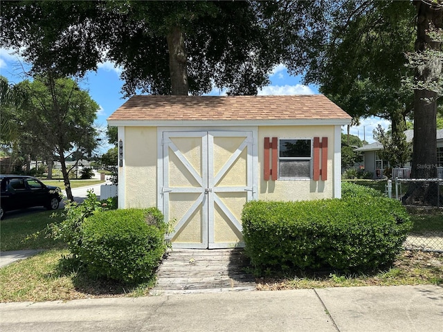 view of shed / structure