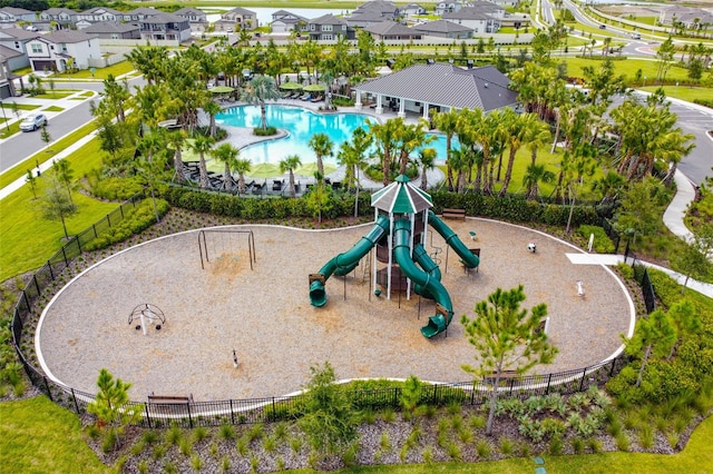 view of play area