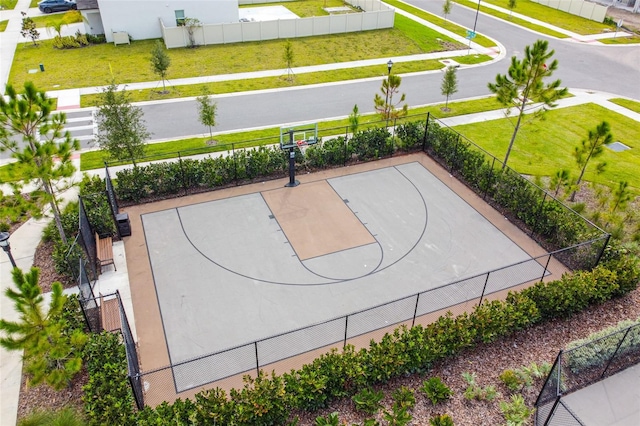 view of sport court