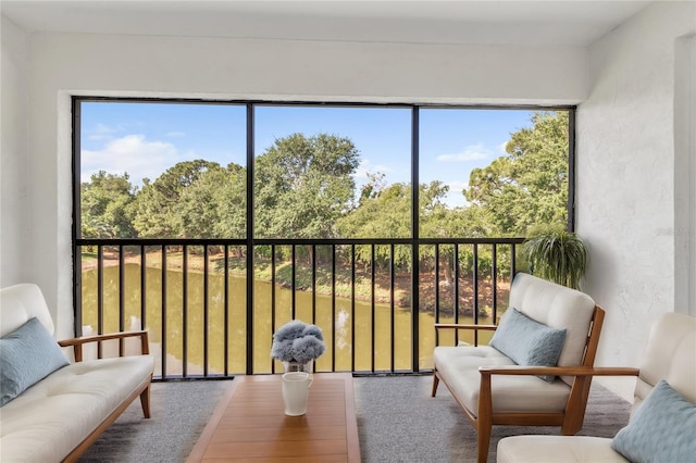 view of sunroom