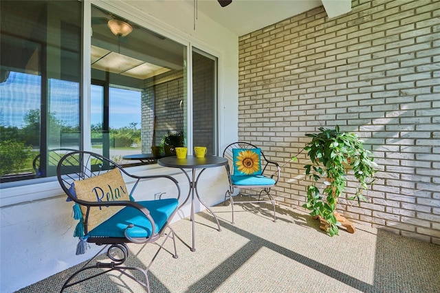 view of sunroom