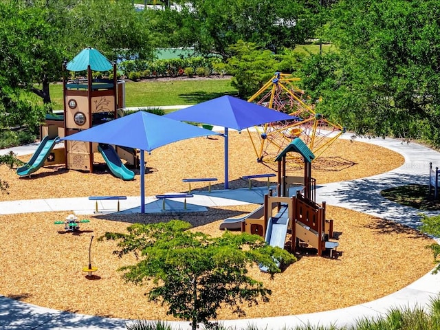 view of play area