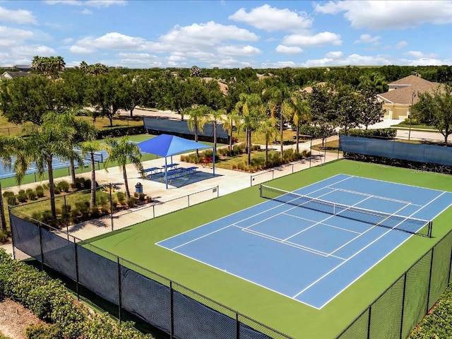 view of tennis court