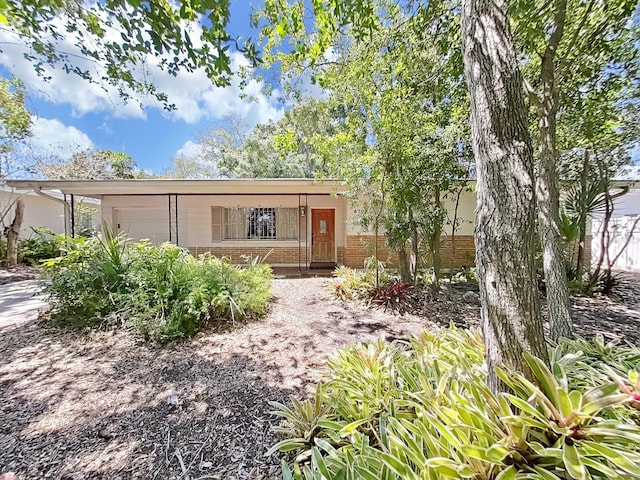 view of front of home