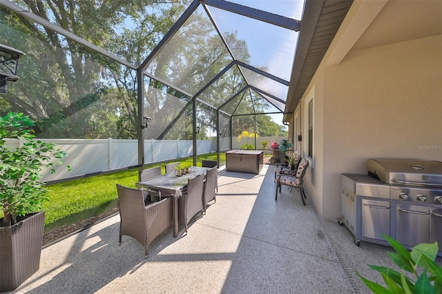 view of sunroom / solarium