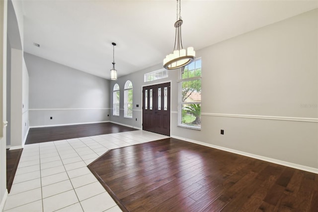 view of tiled entryway