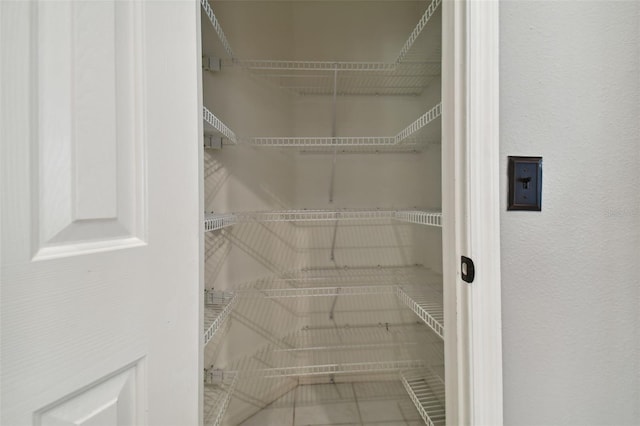 view of pantry