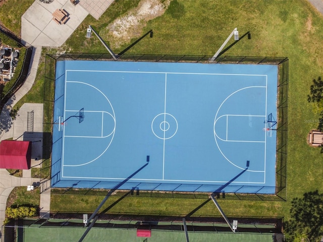 view of basketball court