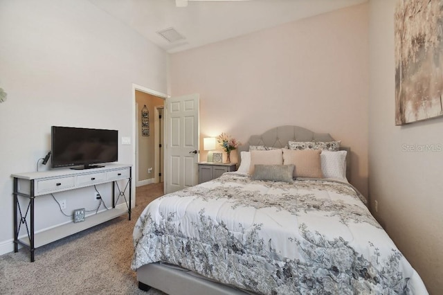 bedroom featuring carpet floors